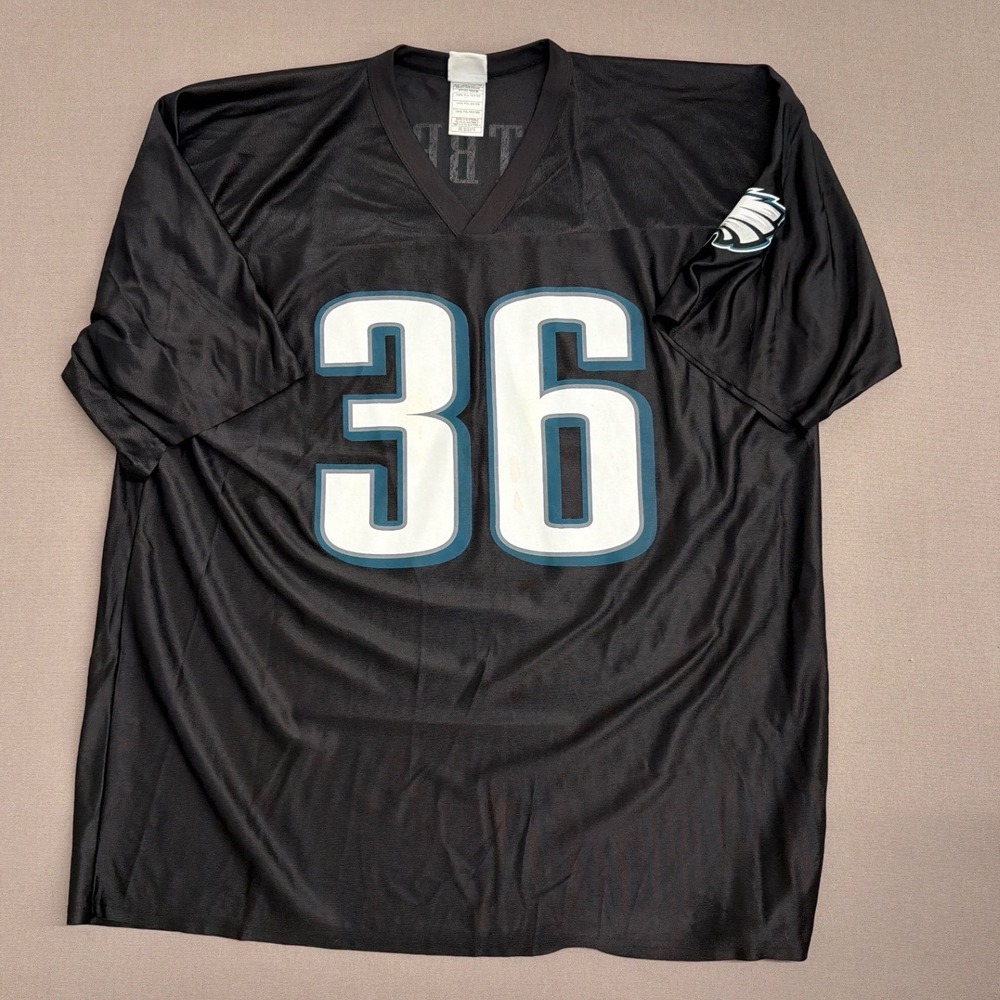 NFL Team Apparel Philadelphia Eagles Brian Westbrook 36 Jersey Black Mens 2XL